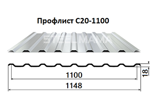 Профлист C20-1100