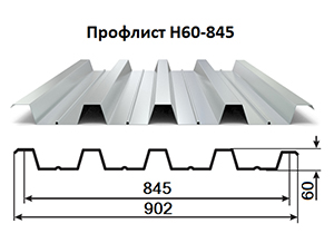 Профлист H60-845