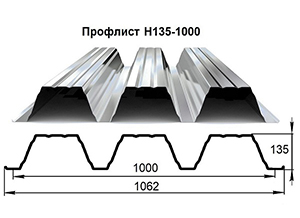 Профлист Н135-1000 2